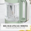 image:imageMartha Stewart Electric Kettle with Removable Stainless Steel Tea Infuser Glass Carafe17L 7 Cups Hot Water Boiler 4 Presets Keep Warm amp Auto ShutOff Cordless 360 Swivel Base Linen CreamHoneydew Green